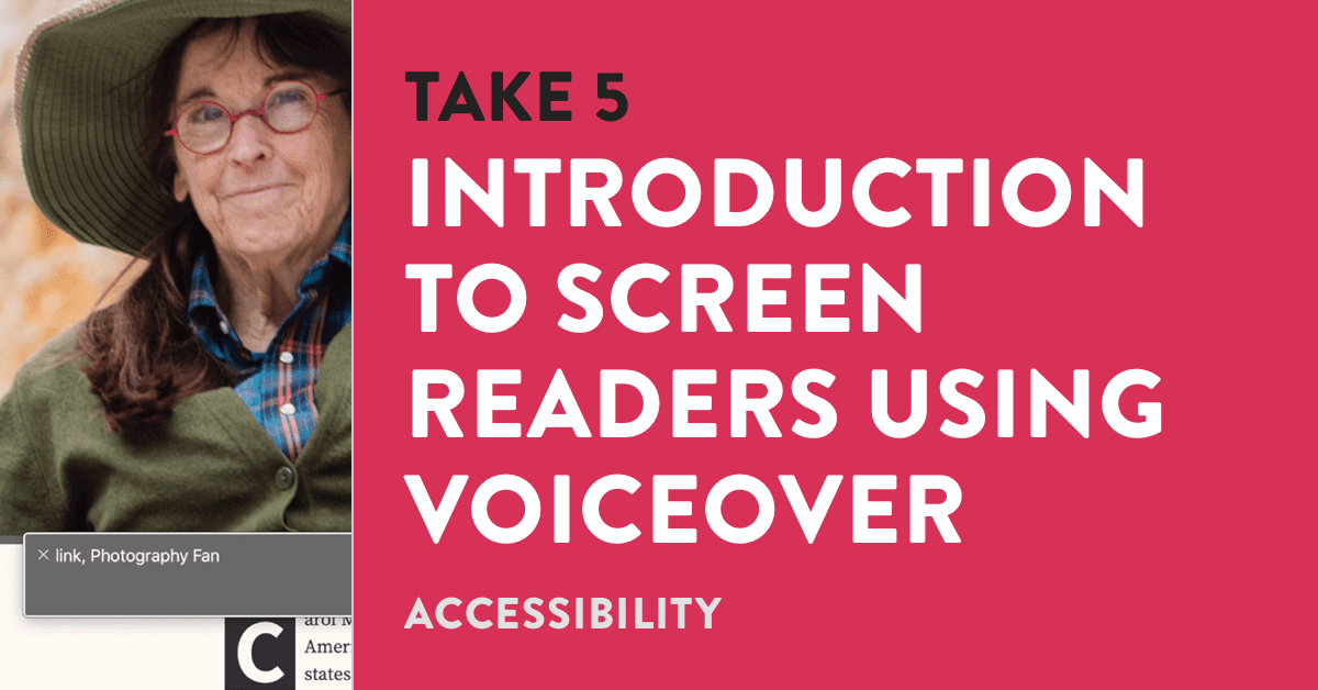 Introduction to Screen Readers Using Voiceover | Gymnasium