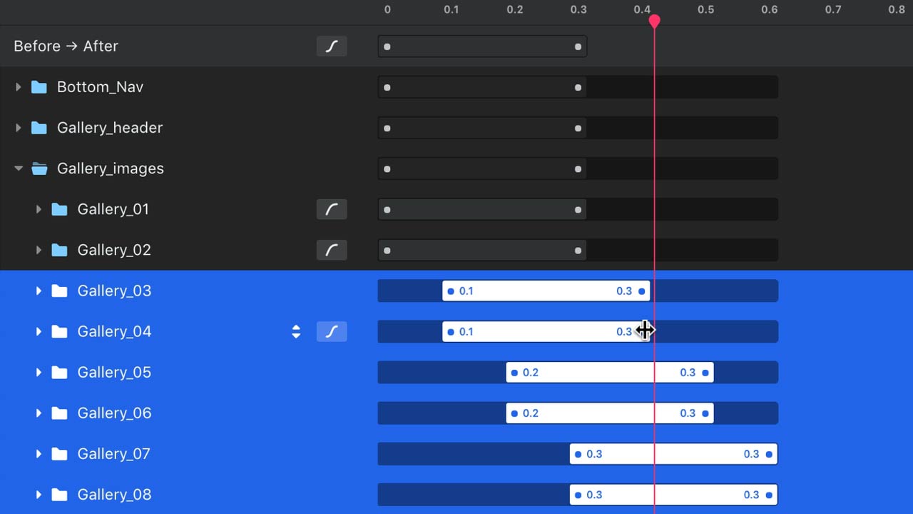 Working with the Timeline in InVision Studio